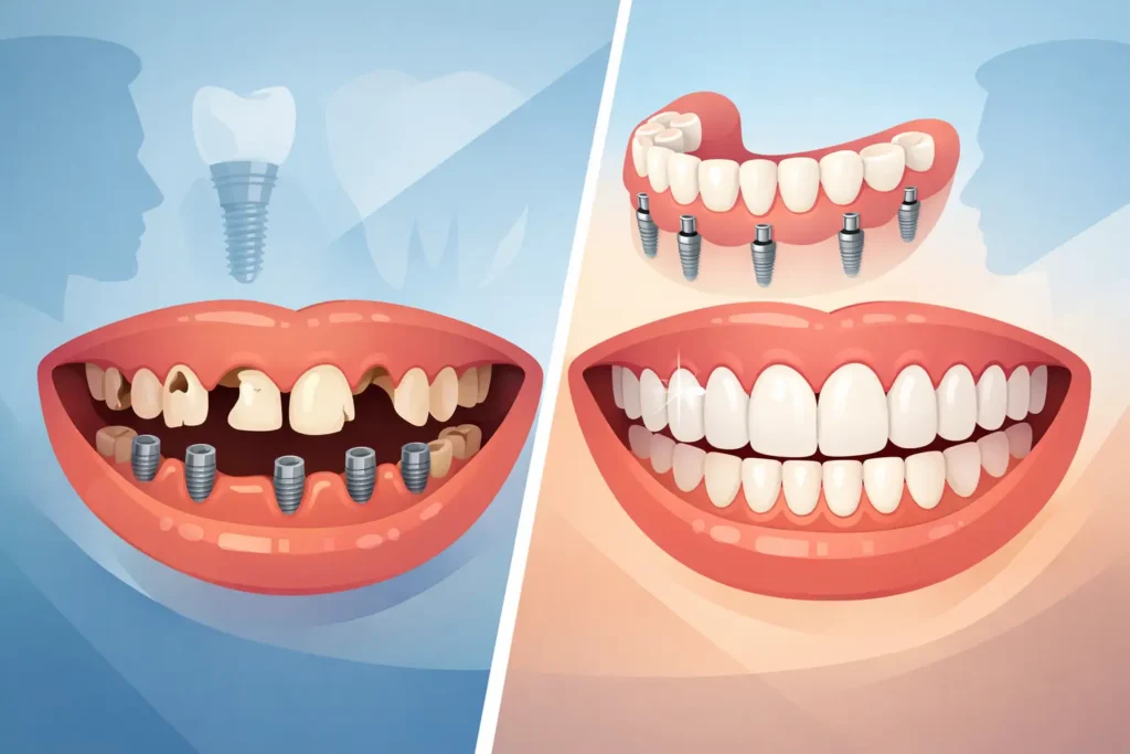 Full Mouth Implant Before After Results