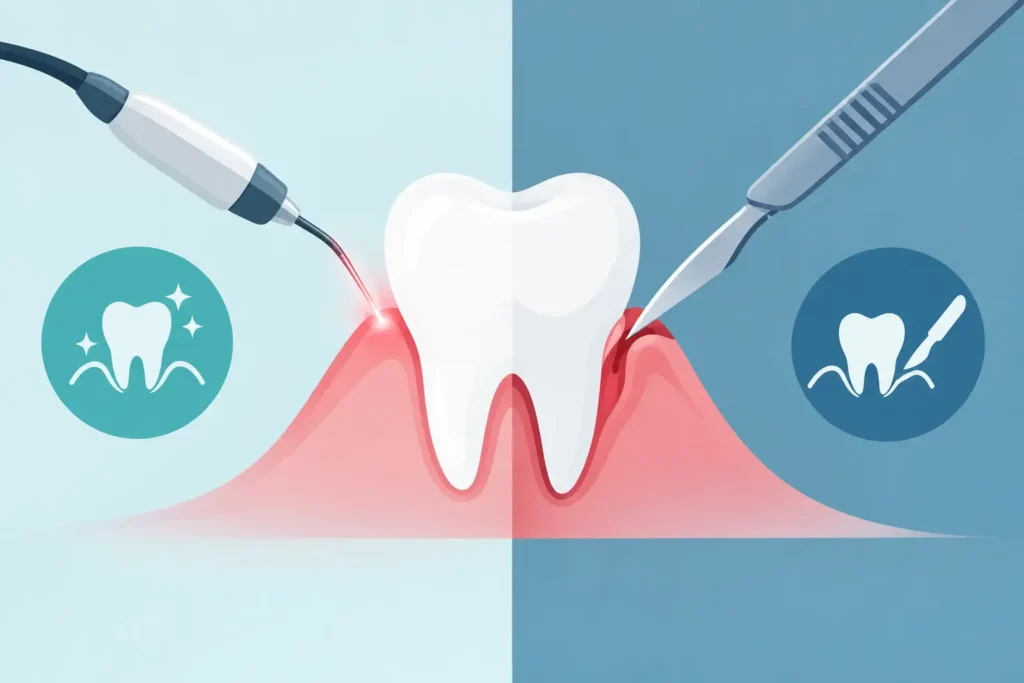 Laser Gum Treatment vs Surgery - Which Fits?