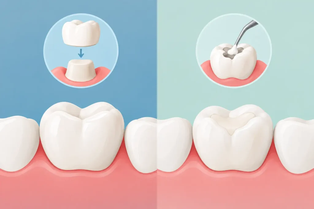 Same Day Crowns Versus Fillings Explained